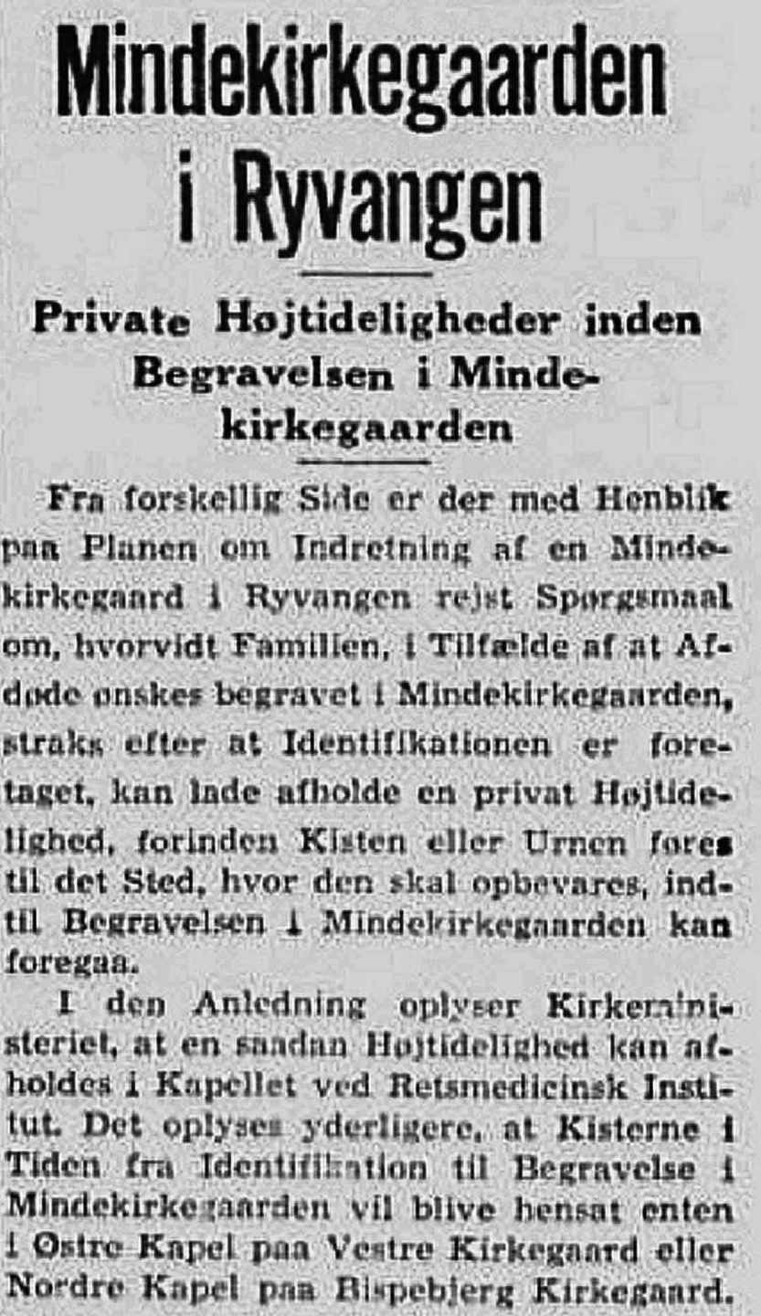 Ryvangen - Avisomtaler - Dines Bog